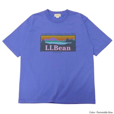 画像2: L.L.Bean（エルエルビーン）Morrill Short Sleeve Katahdin Logo Tee（モリルショートスリーブカタディンロゴT）-JAPAN EDITION-/Periwinkle Blue（ペリウィンクルブルー）・Charcoal（チャコールグレー）