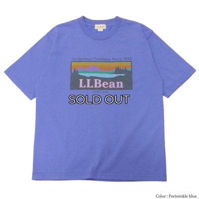 画像2: L.L.Bean（エルエルビーン）Morrill Short Sleeve Katahdin Logo Tee（モリルショートスリーブカタディンロゴT）-JAPAN EDITION-/Periwinkle Blue（ペリウィンクルブルー）・Charcoal（チャコールグレー）