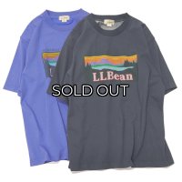 L.L.Bean（エルエルビーン）Morrill Short Sleeve Katahdin Logo Tee（モリルショートスリーブカタディンロゴT）-JAPAN EDITION-/Periwinkle Blue（ペリウィンクルブルー）・Charcoal（チャコールグレー）
