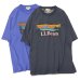 画像1: L.L.Bean（エルエルビーン）Morrill Short Sleeve Katahdin Logo Tee（モリルショートスリーブカタディンロゴT）-JAPAN EDITION-/Periwinkle Blue（ペリウィンクルブルー）・Charcoal（チャコールグレー） (1)