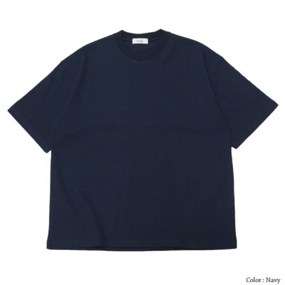 画像2: alvana（アルヴァナ）空紡 SHORT SLEEVE TEE SHIRTS（空紡ショートスリーブTシャツ）/Navy（ネイビー）・Black（ブラック）