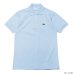 画像2: LACOSTE（ラコステ）Classic Fit Pique Polo Shirt（クラシックフィットピケポロシャツ）/Sax Blue（サックスブルー）・Turquin Blue（ターコイズブルー）※Imported from France (2)