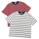 L.L.Bean（エルエルビーン）Union Short Sleeve Striped T-Shirt（ユニオンショートスリーブストライプTシャツ）-JAPAN EDITION-/Birch×Dk.Navy（バーチ×ダークネイビー）・Red×Navy×Birch（レッド×ネイビー×バーチ）