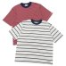 画像1: L.L.Bean（エルエルビーン）Union Short Sleeve Striped T-Shirt（ユニオンショートスリーブストライプTシャツ）-JAPAN EDITION-/Birch×Dk.Navy（バーチ×ダークネイビー）・Red×Navy×Birch（レッド×ネイビー×バーチ） (1)