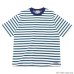 画像2: L.L.Bean（エルエルビーン）Union Short Sleeve Striped T-Shirt（ユニオンショートスリーブストライプTシャツ）-JAPAN EDITION-/White×Royal×Teal（ホワイト×ロイヤル×ティール）・Cream Yellow×Navy（クリームイエロー×ネイビー） (2)