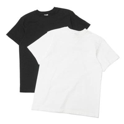 画像1: Yonetomi NEW BASIC（ヨネトミニューベーシック）NEW BASIC T-SHIRT（パックTシャツ）/ White（ホワイト）・Black（ブラック）