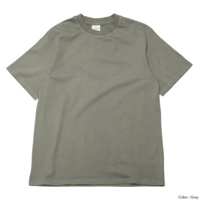 画像2: Yonetomi NEW BASIC（ヨネトミニューベーシック）GARMENT DYED T-SHIRT（ガーメントダイドTシャツ）/Grey（グレー）・Navy（ネイビー）