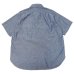 画像2: Post O'Alls（ポストオーバーオールズ）New Basic Pullover Shirt SS（ニューベーシックプルオーバーシャツSS）Classic Chambray/Indigo（インディゴ） (2)