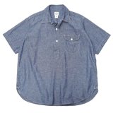 Post O'Alls（ポストオーバーオールズ）New Basic Pullover Shirt SS（ニューベーシックプルオーバーシャツSS）Classic Chambray/Indigo（インディゴ）