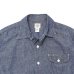 画像3: Post O'Alls（ポストオーバーオールズ）New Basic Pullover Shirt SS（ニューベーシックプルオーバーシャツSS）Classic Chambray/Indigo（インディゴ）