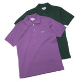 LACOSTE（ラコステ）Classic Fit Pique Polo Shirt（クラシックフィットピケポロシャツ）/Purple（パープル）・Dark Green（ダークグリーン）※Imported from France