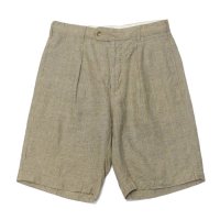 ENGINEERED GARMENTS（エンジニアードガーメンツ）Sunset Short（サンセットショーツ）"Linen Glen Plaid" / Beige（ベージュ）