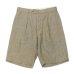 画像1: ENGINEERED GARMENTS（エンジニアードガーメンツ）Sunset Short（サンセットショーツ）"Linen Glen Plaid" / Beige（ベージュ） (1)