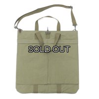 Nigel Cabourn（ナイジェル・ケーボン）HELMET BAG MIX（ヘルメットバッグミックス）COTTON NYLON WEATHER/Green（グリーン）