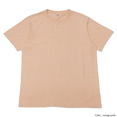 画像2: FilMelange（フィルメランジェ）DOS（ドス）"オーガニックラフィー天竺"/Orange Pink（オレンジピンク）・Olive Drab（オリーブドラブ）