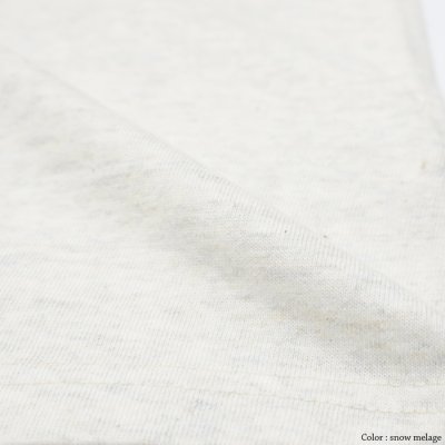 画像9: FilMelange（フィルメランジェ）DOS（ドス）"オーガニックラフィー天竺" / Snow Melange（杢ホワイト）・Black Navy（ブラックネイビー）