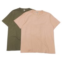 FilMelange（フィルメランジェ）DOS（ドス）"オーガニックラフィー天竺"/Orange Pink（オレンジピンク）・Olive Drab（オリーブドラブ）