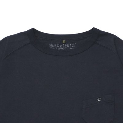 画像3: Nigel Cabourn(ナイジェル・ケーボン)9.5oz BASIC T-SHIRT(9.5ozベーシックTシャツ)/ Dark Navy(ダークネイビー)※サイズ52のみ