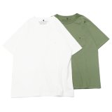 Nigel Cabourn（ナイジェル・ケーボン）9.5oz BASIC T-SHIRT（9.5ozベーシックTシャツ）/Off White（オフホワイト）・Green（グリーン）