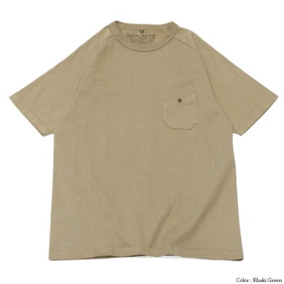 画像2: Nigel Cabourn（ナイジェル・ケーボン）9.5oz BASIC T-SHIRT（9.5ozベーシックTシャツ）/Khaki Green（カーキグリーン）・Charcoal（チャコールグレー）