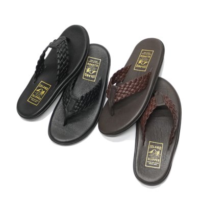 画像7: ISLAND SLIPPER（アイランドスリッパ）PB903W (クラシックウィーブレザートングサンダル) / Brown（ブラウン）