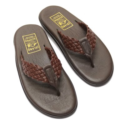画像3: ISLAND SLIPPER（アイランドスリッパ）PB903W (クラシックウィーブレザートングサンダル) / Brown（ブラウン）