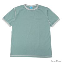 ＜40%OFF＞Good On（グッドオン）80's Ringer Tee（80'sリンガーTシャツ）"Reactive Dye" / G.Green（Gグリーン）※Lサイズのみ