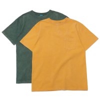 Good On（グッドオン）Short Sleeve Crew Neck Pocket Tee（ショートスリーブクルーネックポケット付きTシャツ）"Vintage Dye"/Mustard（マスタード）・Dk.Green（ダークグリーン）