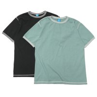 Good On（グッドオン）80's Ringer Tee（80'sリンガーTシャツ）"Reactive Dye"/G.Green（Gグリーン）・Black（ブラック）