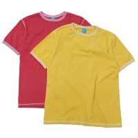 Good On（グッドオン）80's Ringer Tee（80'sリンガーTシャツ）"Reactive Dye"/Old Gold（オールドゴールド）・Flamingo（フラミンゴ）