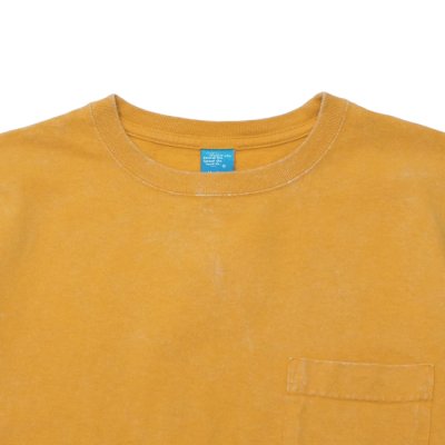 画像6: Good On（グッドオン）Short Sleeve Crew Neck Pocket Tee（ショートスリーブクルーネックポケット付きTシャツ）"Vintage Dye" / Mustard（マスタード）・Dk.Green（ダークグリーン）