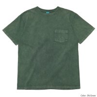 Good On（グッドオン）Short Sleeve Crew Neck Pocket Tee（ショートスリーブクルーネックポケット付きTシャツ）"Vintage Dye" / Dk.Green（ダークグリーン）※Mサイズのみ