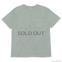 『OUTLET PRICE』Good On（グッドオン）Short Sleeve Crew Neck Pocket Tee（ショートスリーブクルーネックポケット付きTシャツ）"Vintage Dye" / Dk.Green（ダークグリーン）※Mサイズのみ