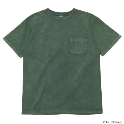 画像4: Good On（グッドオン）Short Sleeve Crew Neck Pocket Tee（ショートスリーブクルーネックポケット付きTシャツ）"Vintage Dye" / Mustard（マスタード）・Dk.Green（ダークグリーン）