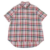 SERO（セロ）Short Sleeve Pullover B.D Shirt（ショートスリーブプルオーバーボタンダウンシャツ）Madras Check/Red（レッド）