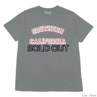 『OUTLET』Sloppy Supply（スラッピーサプライ）Short Sleeve Print Tee（ショートスリーブプリントTシャツ）"SO.CAL"/ Fade Black（フェードブラック）※Mサイズのみ