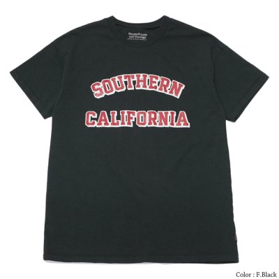 画像1: ＜50%OFF＞Sloppy Supply（スラッピーサプライ）Short Sleeve Print Tee（ショートスリーブプリントTシャツ）"SO.CAL"/ Fade Black（フェードブラック）※Mサイズのみ