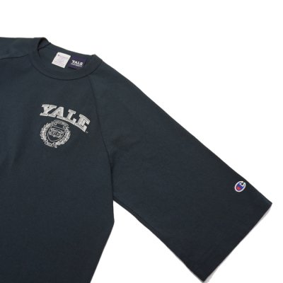 画像5: Champion（チャンピオン）T1011 Raglan Short Sleeve T-Shirt（ティーテンイレブンラグランショートスリーブTシャツ）"YALE" / Navy（ネイビー）※Mサイズのみ