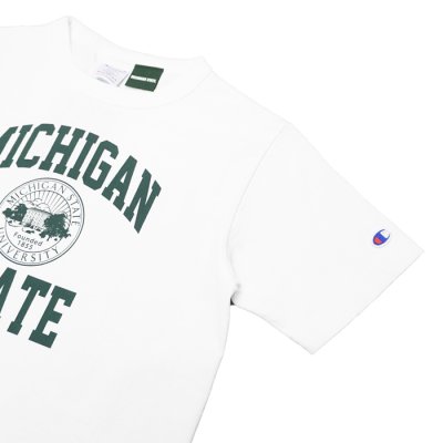 画像5: Champion（チャンピオン）T1011 US Print T-Shirt（ティーテンイレブンUSプリントTシャツ）"MICHIGAN STATE・Made in USA" / White（ホワイト）※Sサイズのみ