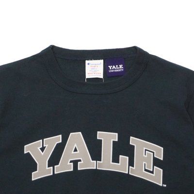画像6: Champion（チャンピオン）T1011 US Print T-Shirt（ティーテンイレブンUSプリントTシャツ）"YALE・Made in USA" / White×Navy（ホワイト×ネイビー）・Navy×White（ネイビー×ホワイト）