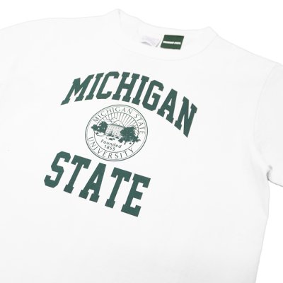 画像4: Champion（チャンピオン）T1011 US Print T-Shirt（ティーテンイレブンUSプリントTシャツ）"MICHIGAN STATE・Made in USA" / White（ホワイト）※Sサイズのみ