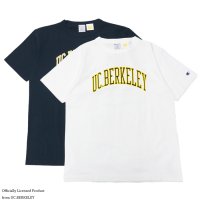 Champion（チャンピオン）T1011 US Print T-Shirt（ティーテンイレブンUSプリントTシャツ）"UC.BERKELEY"/White×Navy（ホワイト×ネイビー）・Navy（ネイビー）Made in USA