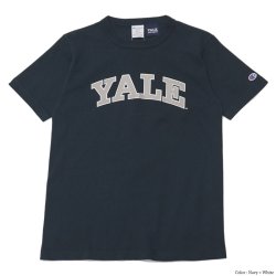 Champion（チャンピオン）T1011 US Print T-Shirt（ティーテンイレブンUSプリントTシャツ）"YALE・Made in USA" / Navy×White（ネイビー×ホワイト）※Sサイズのみ