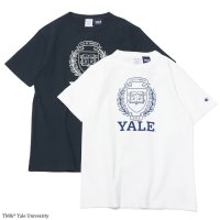 Champion（チャンピオン）T1011 US Print T-Shirt（ティーテンイレブンUSプリントTシャツ）"YALE"/White（ホワイト）・Navy（ネイビー）Made in USA