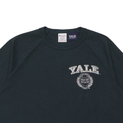 画像3: Champion（チャンピオン）T1011 Raglan Short Sleeve T-Shirt（ティーテンイレブンラグランショートスリーブTシャツ）"YALE" / Navy（ネイビー）※Mサイズのみ