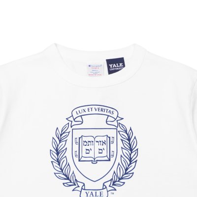 画像6: Champion（チャンピオン）T1011 US Print T-Shirt（ティーテンイレブンUSプリントTシャツ）"YALE・Made in USA" / White（ホワイト）・Navy（ネイビー）