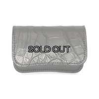 WILD SWANS（ワイルドスワンズ）GENERAL（ジェネラル）カードケース/ブラック"クロコダイル"×ブラック"イングリッシュブライドル"