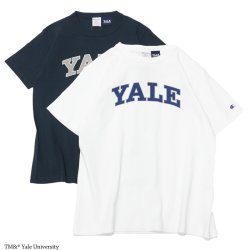 Champion（チャンピオン）T1011 US Print T-Shirt（ティーテンイレブンUSプリントTシャツ）"YALE・Made in USA" / White×Navy（ホワイト×ネイビー）・Navy×White（ネイビー×ホワイト）