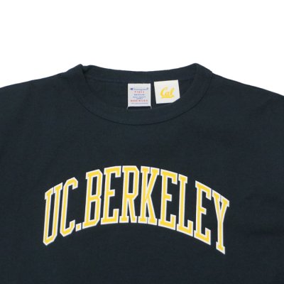 画像6: Champion（チャンピオン）T1011 US Print T-Shirt（ティーテンイレブンUSプリントTシャツ）"UC.BERKELEY・Made in USA" / White×Navy（ホワイト×ネイビー）・Navy（ネイビー）※Sサイズのみ