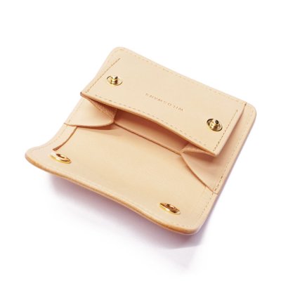 画像7: WILD SWANS(ワイルドスワンズ)TONGUE(タング)マルチコインケース"サドルプルアップ"/Natural(ナチュラル)